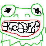 teeth frog